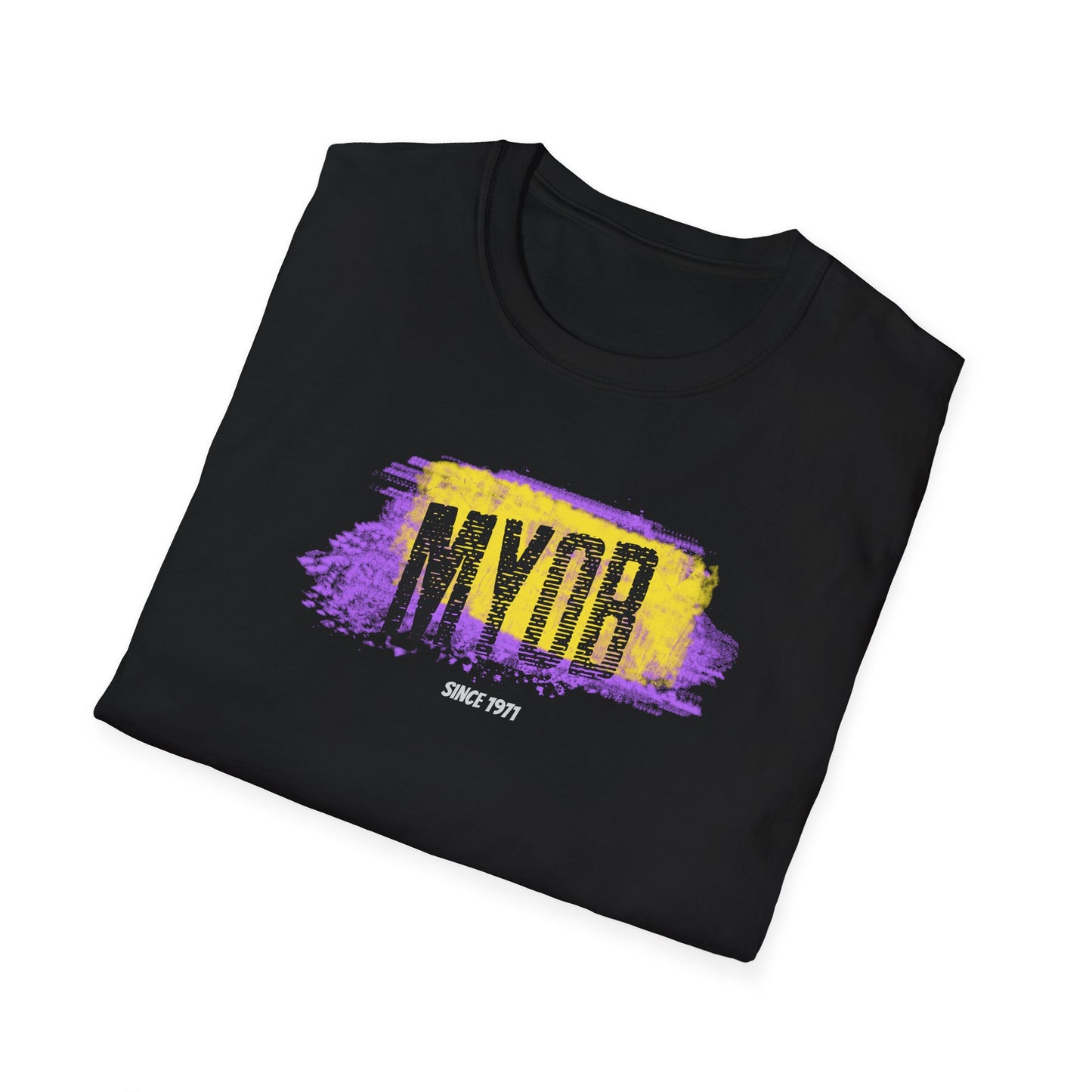 MYOB Project Unisex Softstyle T-Shirt, Casual Tee, Gift for Him/Her, Graphic Shirt, Everyday Wear, Stylish Summer Top