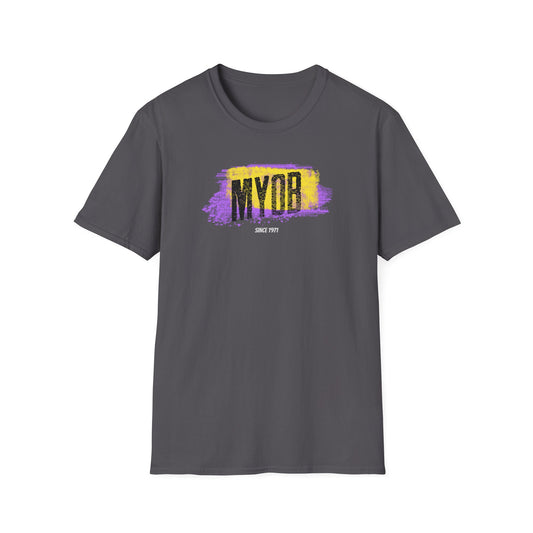 MYOB Project Unisex Softstyle T-Shirt, Casual Tee, Gift for Him/Her, Graphic Shirt, Everyday Wear, Stylish Summer Top